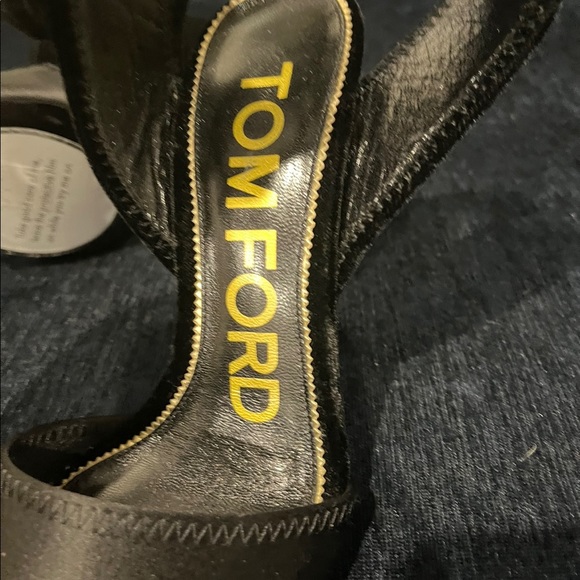 NEW Tom Ford satin & velvet ankle-wrap sandals! - Picture 7 of 7